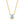 VFX0554 Square Blue Cubic Zirconia Necklace