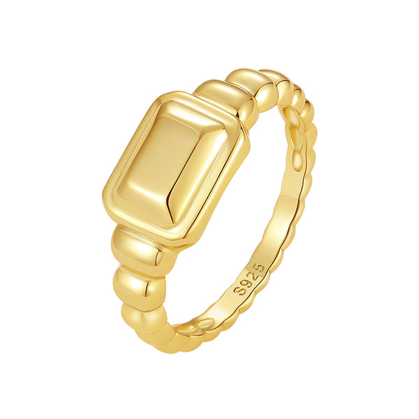BVFJ0656 Rectangular Face Signet Ring