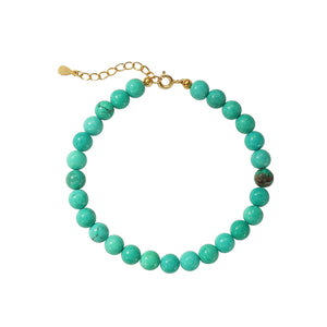 PB0117 Turquoise Charm Beaded Bracelets