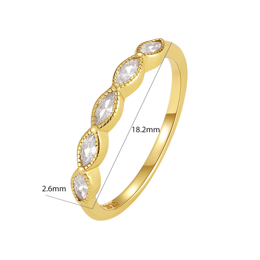 VFJ0592 Marquise Cubic Zirconia Ring