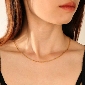 FX1292 925 Sterling Silver Simple Chain Necklaces