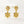 VFE0156 Double Daisy Flower Drop Stud Earring