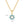 VFX0513 Blue Opal Flower Pearl Necklace