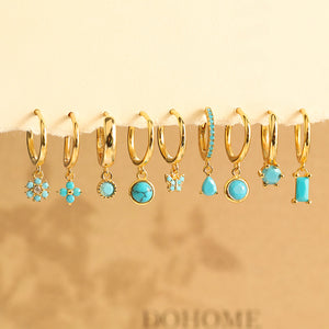 December Birthstone Turquoise Earrings