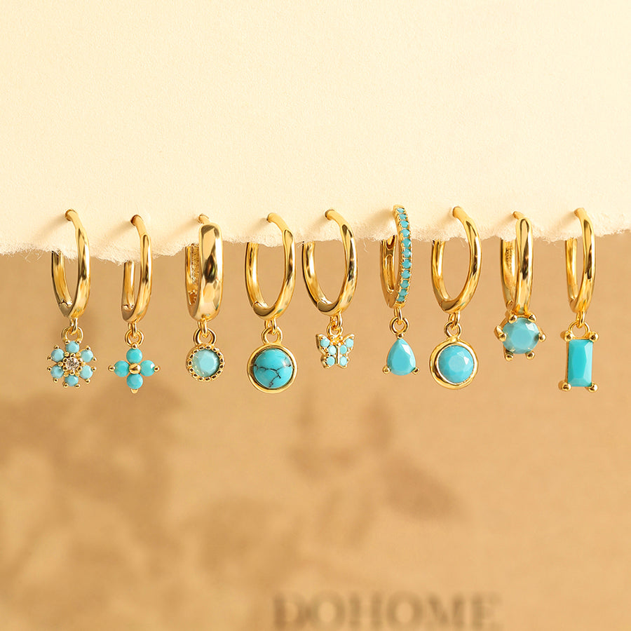 December Birthstone Turquoise Earrings