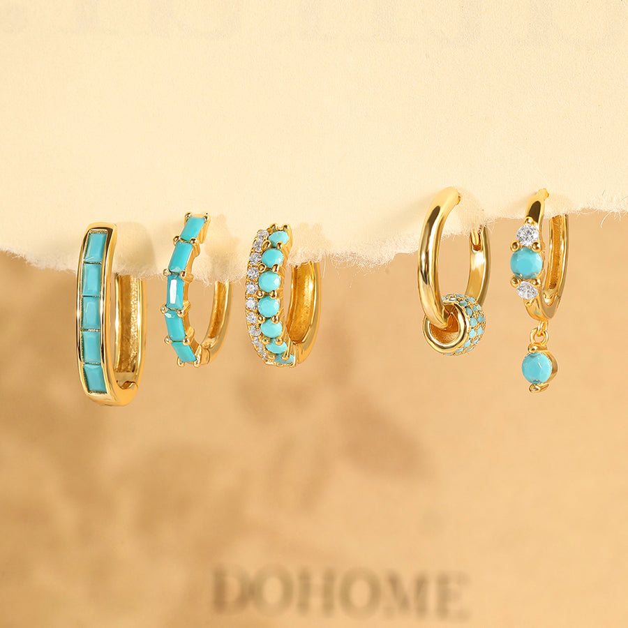 December Birthstone Turquoise Earrings