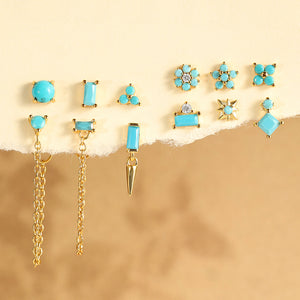 December Birthstone Turquoise Earrings