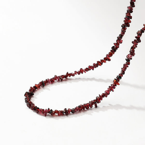 PN0162 925 Sterling Silver Irregular Beaded Necklace