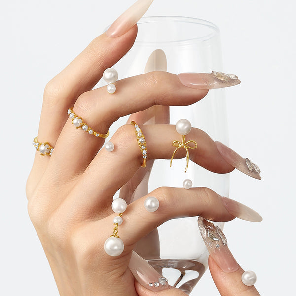 VFJ0536 Minimalist Shell Pearl Ring