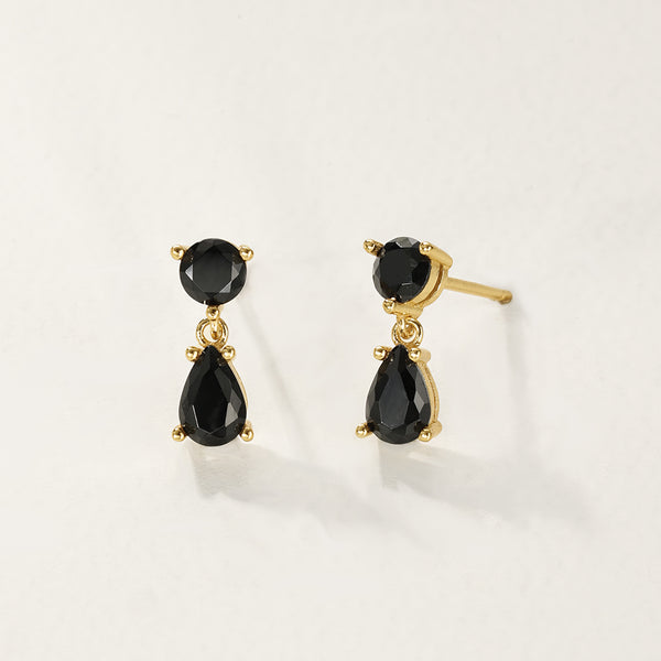 FE2774 925 Sterling Silver Cubic Zirconia Waterdrop Stud Earring