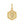 VFD0747 hexagon tag bee charm