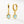 VFE0241 Birthstone Hoop Dangle Earrings