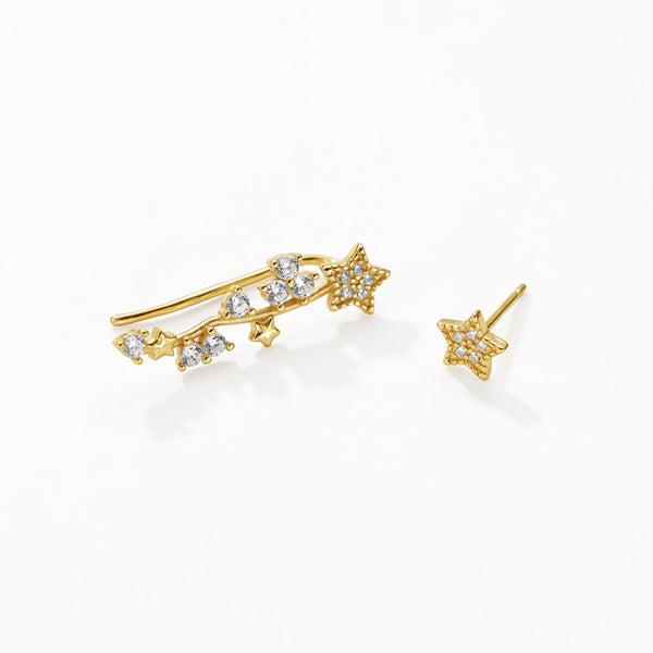 FE3210 Star CZ Ear Climber