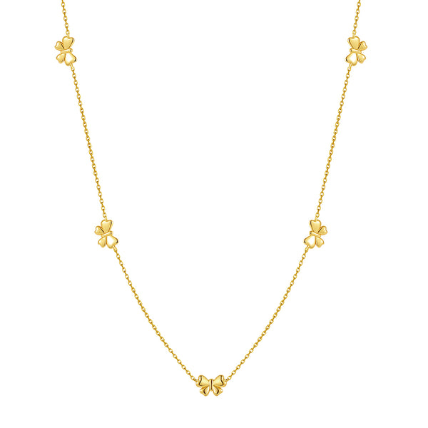 VFX0721 Quintet Bowknot Necklace