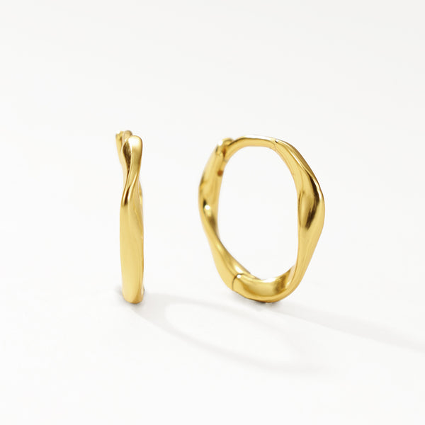 FE3141 Twist Rope Hoop Earring