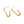 RHE1082 925 Sterling Silver Geometry Gold Women Hoops