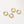 FE2953 925 Sterling Silver Multicolored Zircon Stripe Hoop Earrings