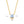 VFX0554 Square Blue Cubic Zirconia Necklace