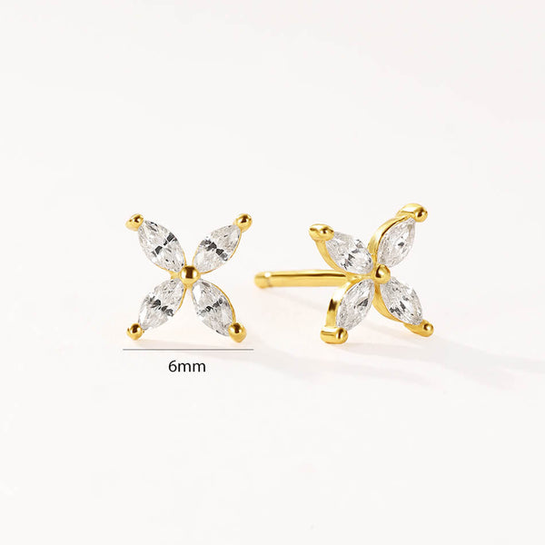 FE3482 Colorful Cubic Zirconia Mini Stud Earrings