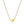 BVFX0718 Brass Cubic Zirconia Tennis Heart Necklace