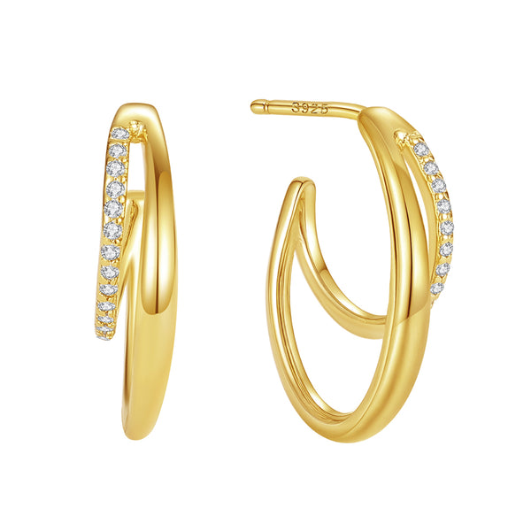 VFE0643 Nura Wrap Half Hoop Earring