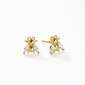 FE3150 Marquise CZ Insect Stud Earring