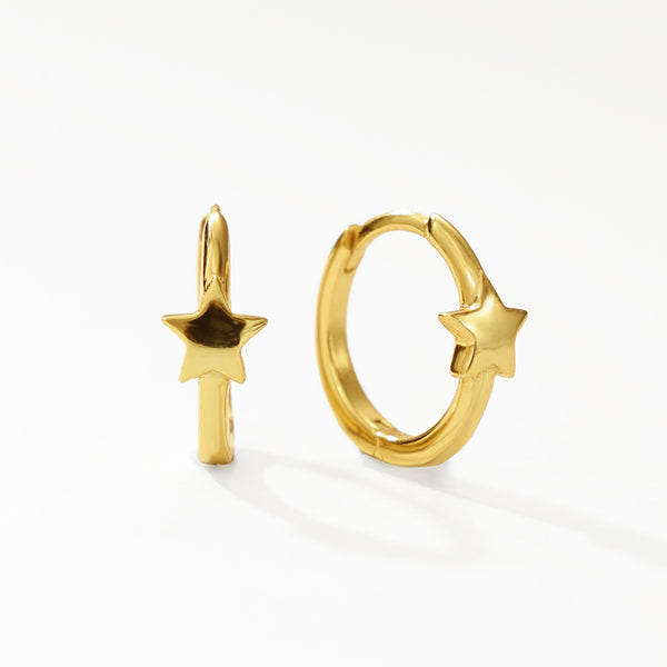 FE3193 Star Hoop Earring