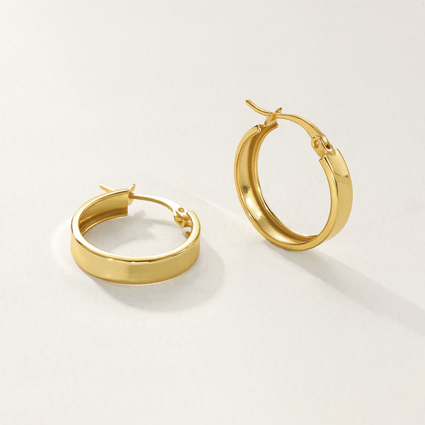 FE2739 FE2740 FE2741 925 Sterling Silver Wide Earrings