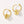 VFE0305 Four Leaf Clover Hoop Earring