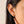 FE2169 925 Sterling Silver Spike Bead Hoop Earrings