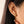 FE2206 925 Sterling Silver CZ Link Chain Women Hoop Earrings
