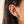 FE2170 925 Sterling Silver Pave Zirconia Leaf Hoop Earrings
