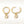 FE2087 925 Sterling Silver Bezel Set Round Zirconia Dangle Hoop Earrings