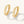 FE2033 FE2034 925 Sterling Silver Gold Ribbed Huggie Hoop Earrings