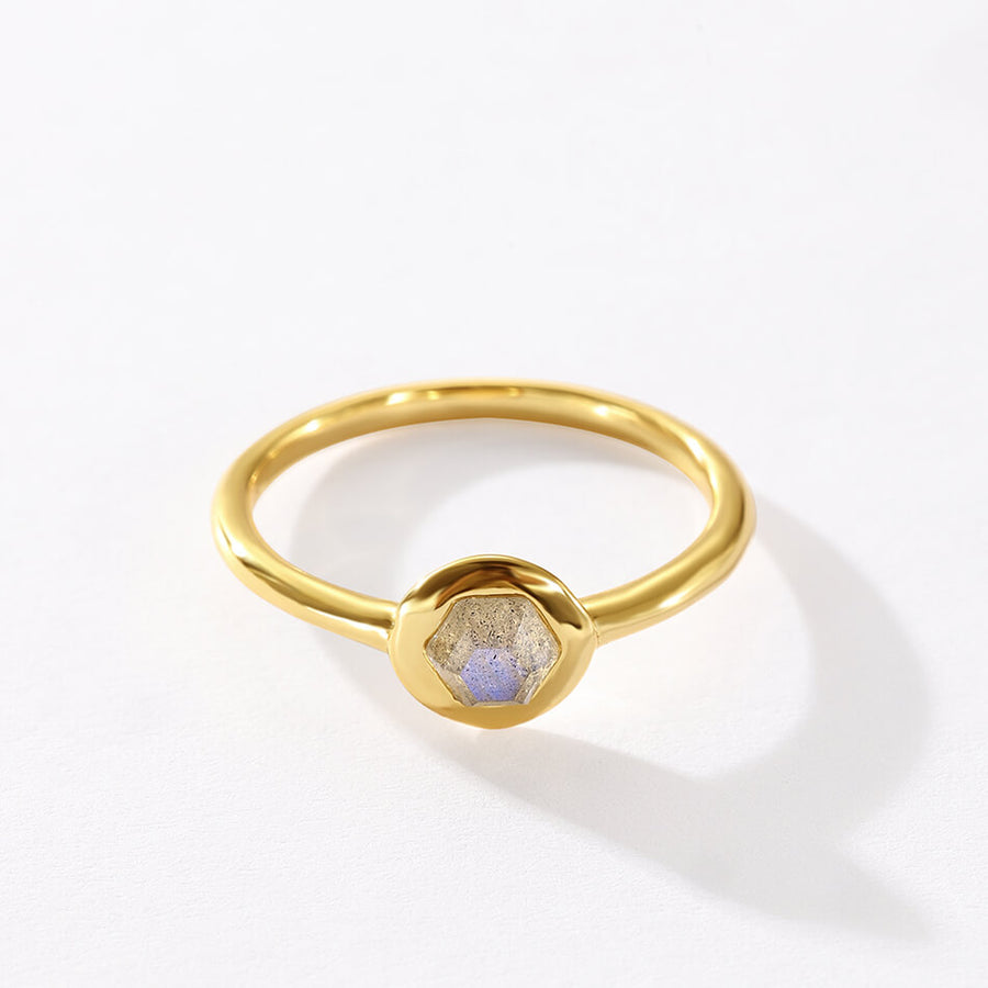 VFJ0479 Hexagonal Gemstone Ring