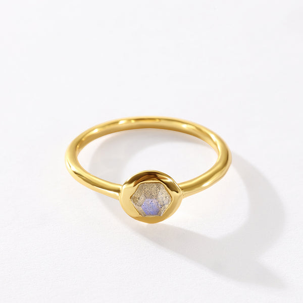 VFJ0479 Hexagon Gemstone Ring