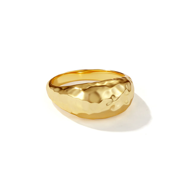 VFJ0040 Hammered Dome Women Ring