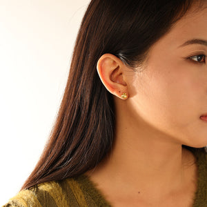 FE3125 Mini Pectinid Stud Earring