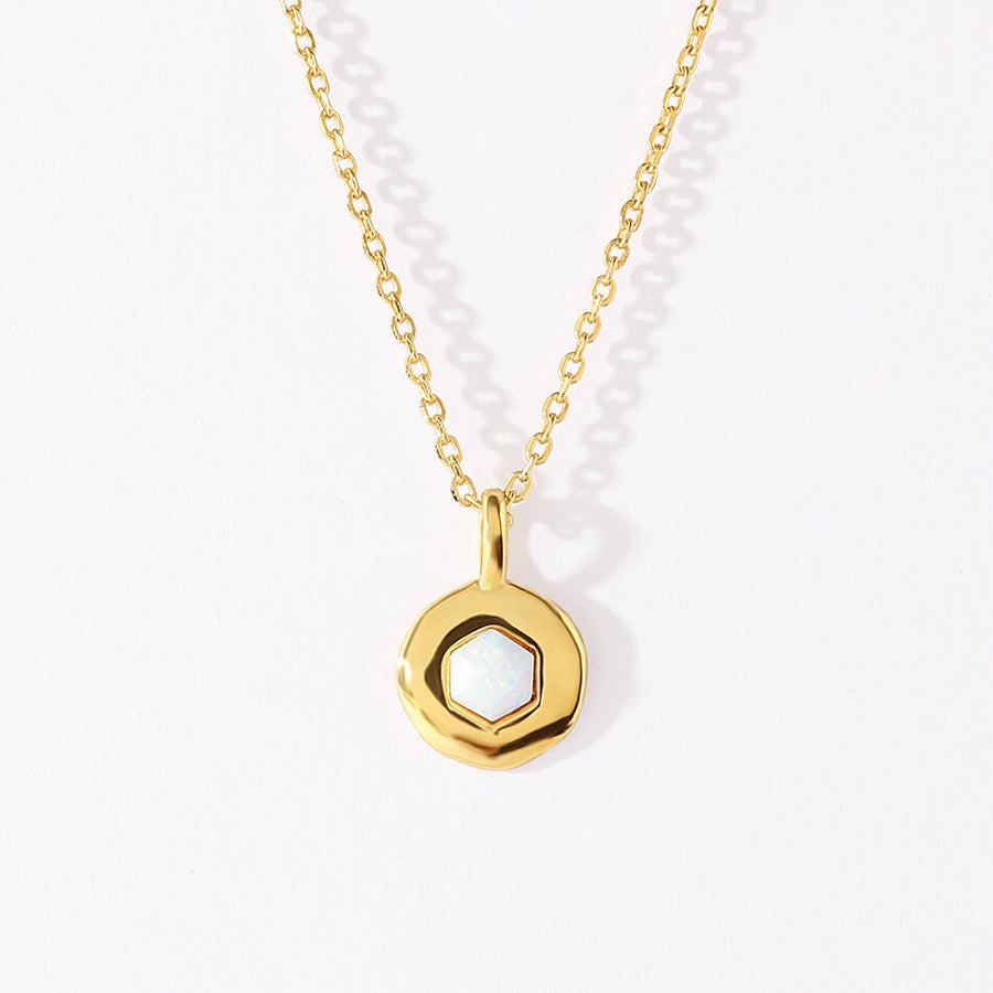 VFX0480 Hexagon Pendant Women Necklace