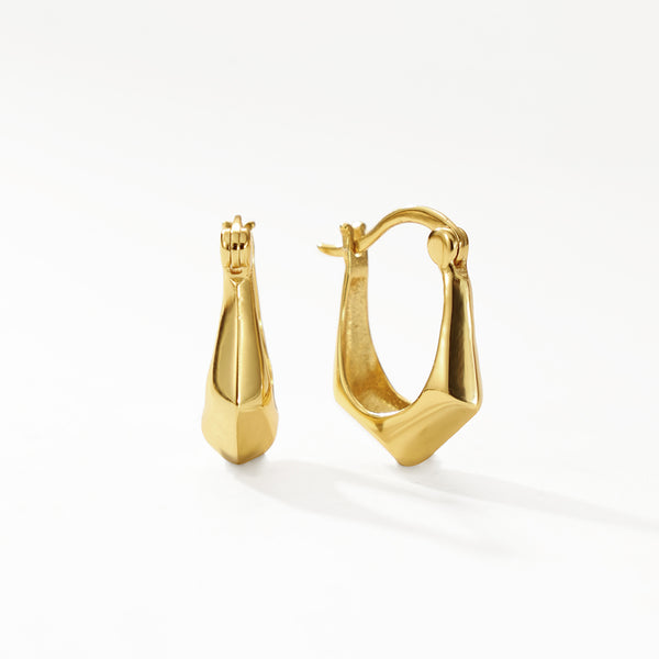 FE3136 Geometric Hoop Earring