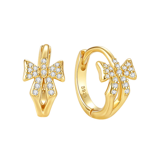 VFE0754 Zirconia Bowknot Hoop