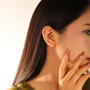 FE3096 Mini Shell Pearl Stud Earrings