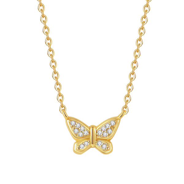 VFX0701 Butterfly Pendant Necklace