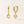 VFE0241 Birthstone Hoop Dangle Earrings