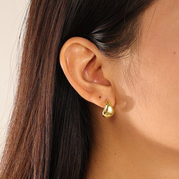 VFE0127 Comma Chunky Hoop Earring