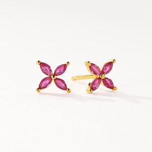 FE3482 Colorful Cubic Zirconia Mini Stud Earrings