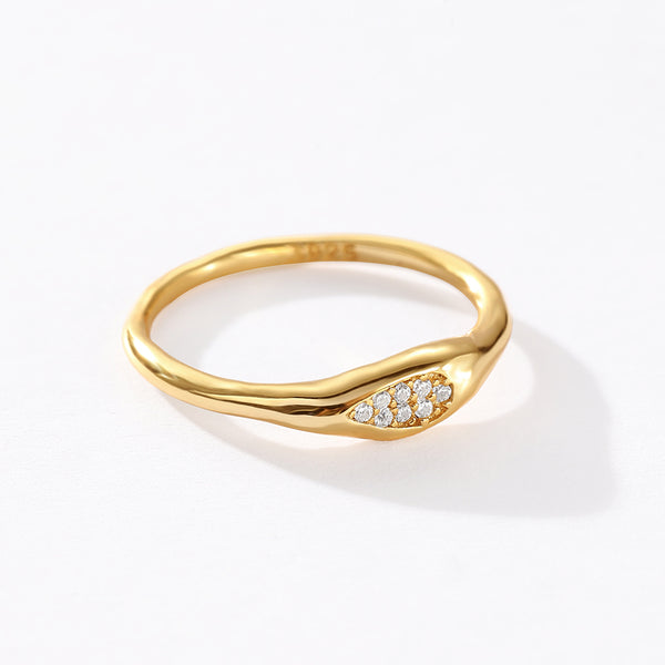 VFJ0439 Dainty Pave CZ Signet Ring