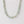 PN0170  925 Sterling Silver Gemstome Green Chip Necklace