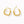 BVFE0722 Brass Geometric Square Hoop Huggie