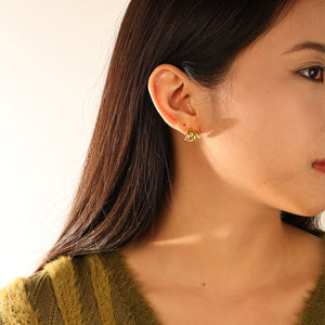 FE3132 Triple Stud Earring For Women